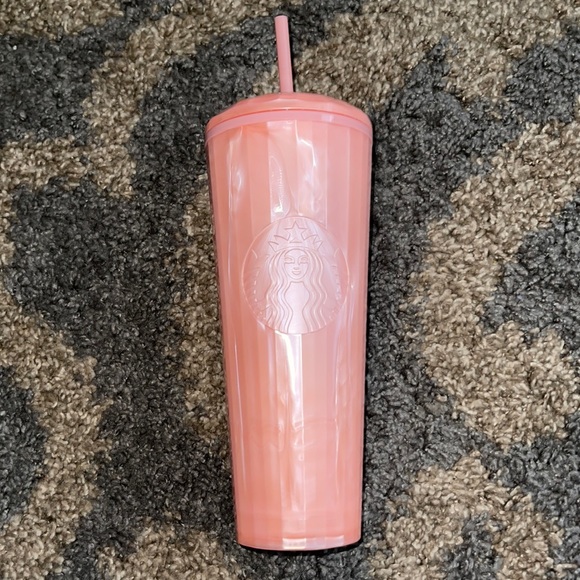 Dining | Starbucks Summer 221 Pink Marble Blush 24 Oz Cold Cup Tumbler New  | Poshmark